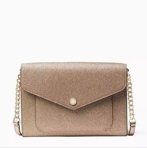 Kate Spade NWT Tinsel Flap Glitter Crossbody